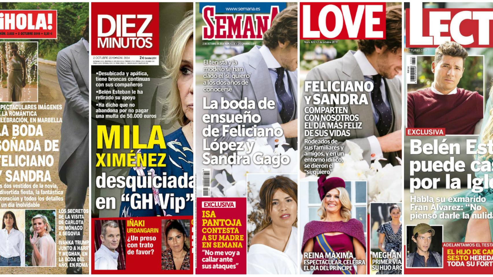 Estas son las revistas de este miércoles.