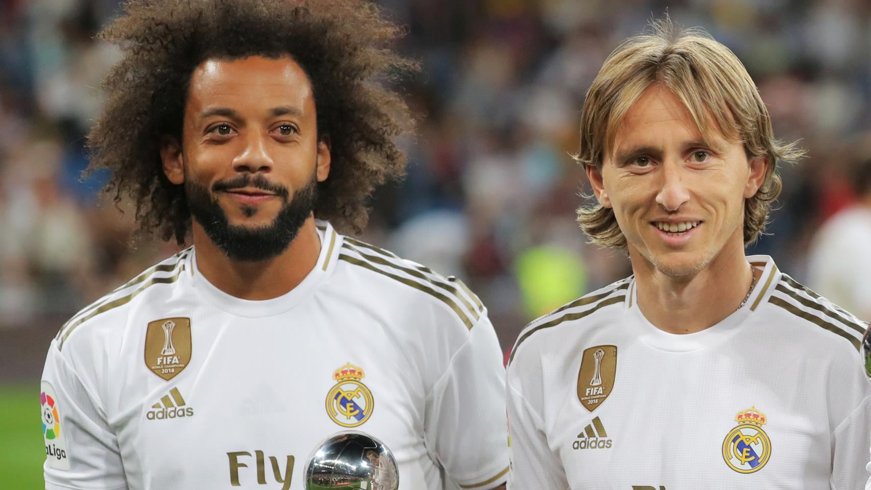 Marcelo, Modric, Sergio Ramos y Hazard ofrecen sus premios del XI FIFPro a la afición