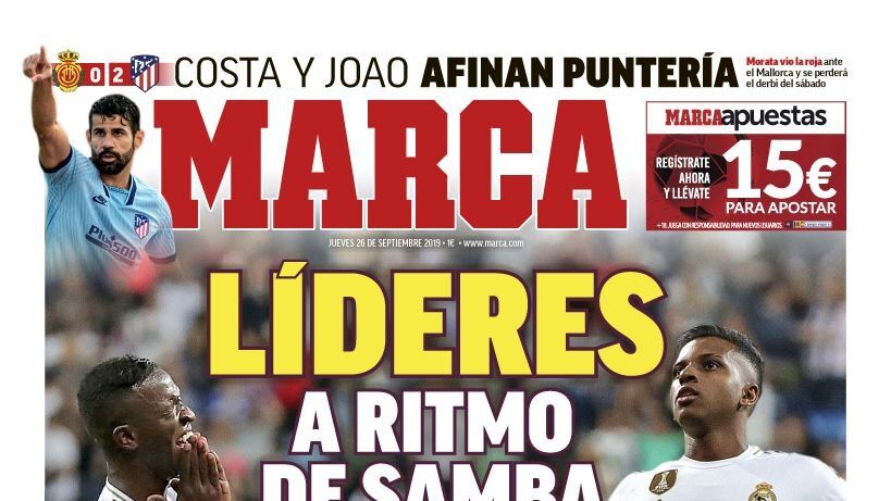 Portada MARCA (26/09/2019)