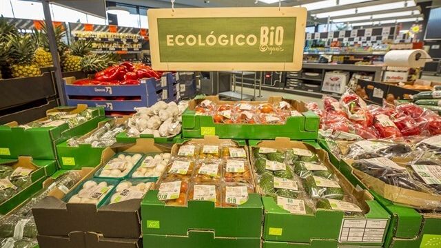 Una imagen de archivo de la zona de productos 'Bio' en una tienda Lidl.