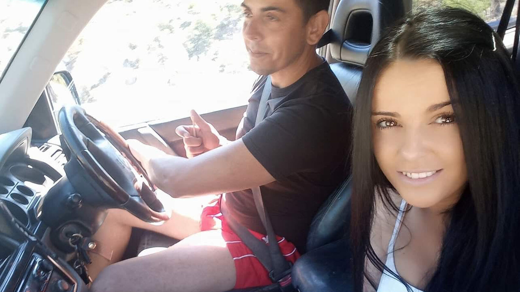 La desaparecida Dana Deonte junto a su novio, Sergio Ruiz.
