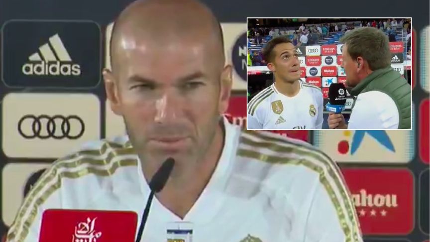 Zidane habla sobre Lucas Vázquez en rueda de prensa.