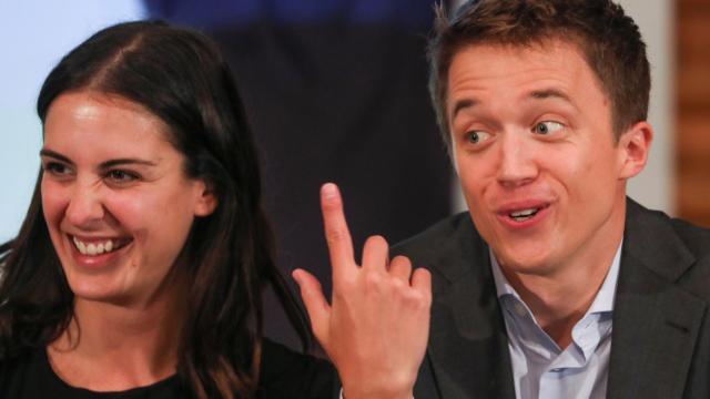 Iñigo Errejón y Rita Maestre en el acto de presentación de Más País.