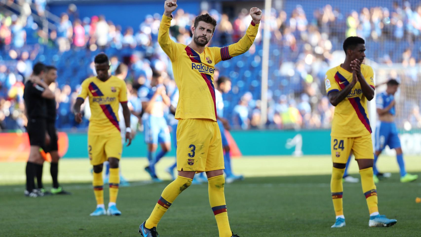 Gerard Piqué, en un partido del Barcelona ante el Getafe en La Liga