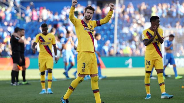 Gerard Piqué, en un partido del Barcelona ante el Getafe en La Liga
