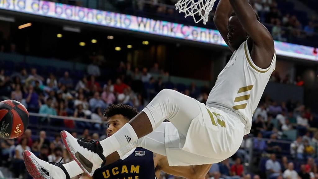 Garuba, en el partido de la Liga Endesa entre el Real Madrid y el UCAM Murcia