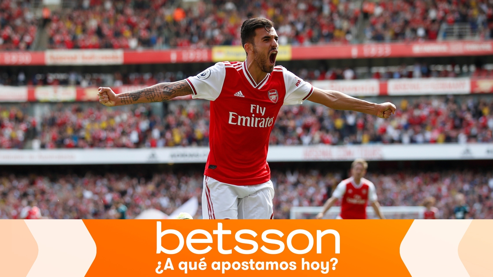 Dani Ceballos, en un partido del Arsenal