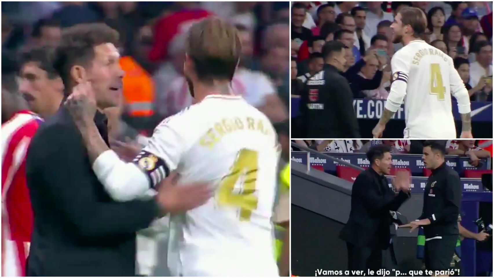La escena entre Simeone y Sergio Ramos