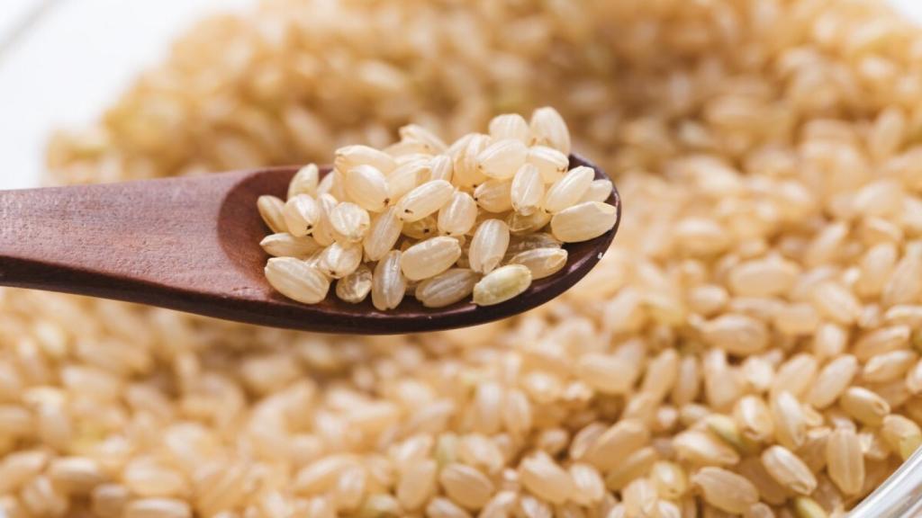 Arroz integral.
