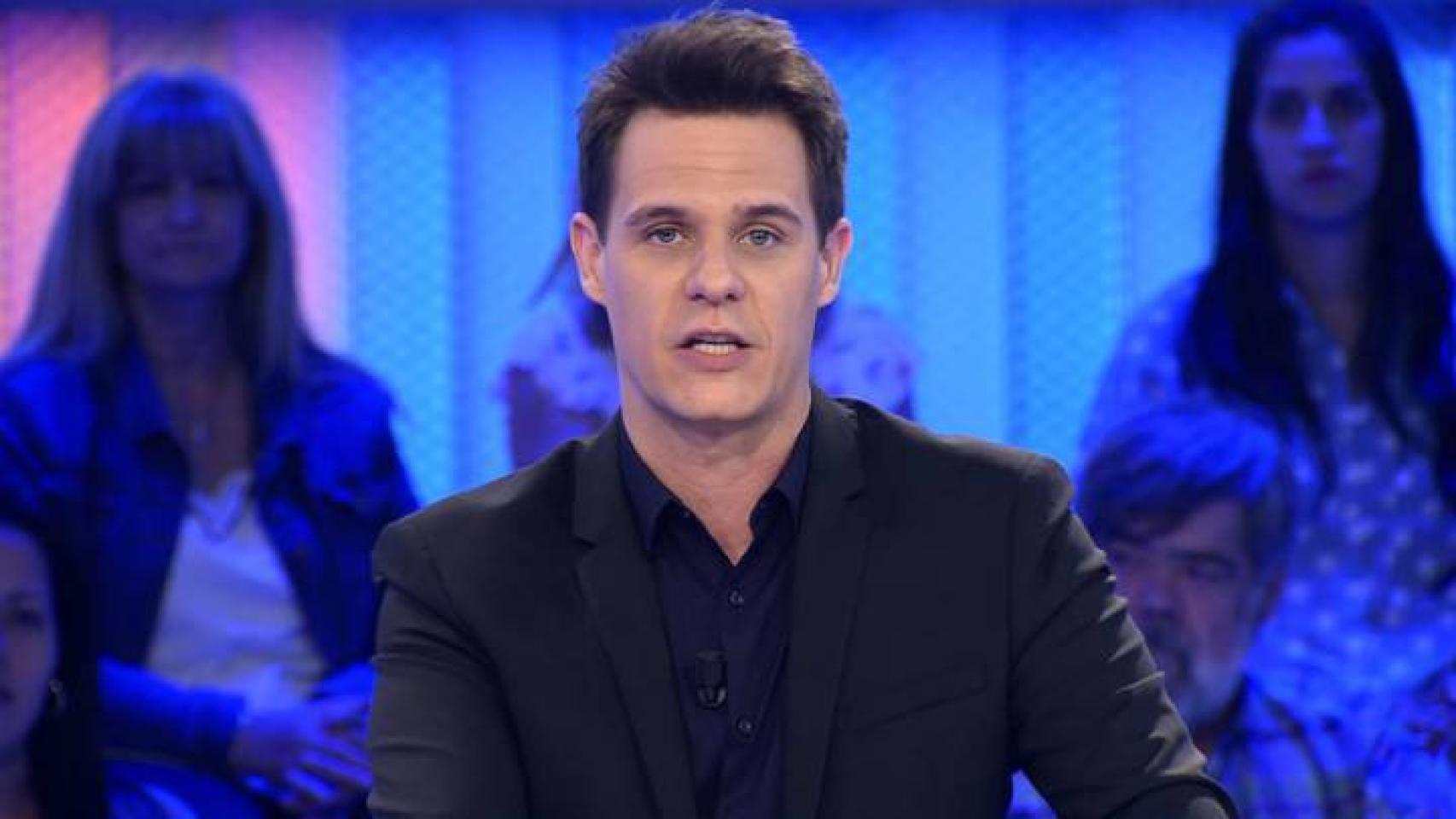 El presentador Christian Gálvez durante la emisión de un programa de 'Pasapalabra'.