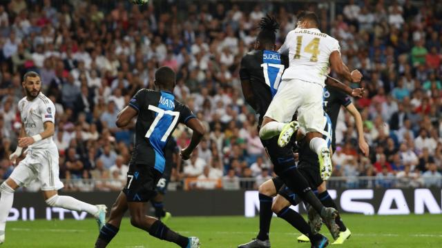 Casemiro marca el empate ante el Brujas