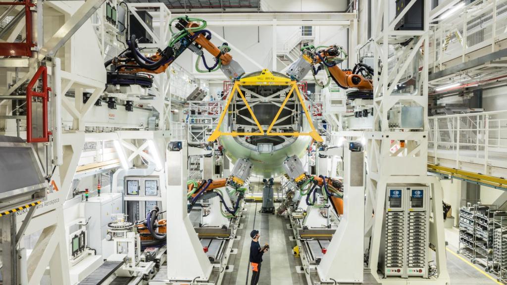 Imagen de una planta aeronáutica.