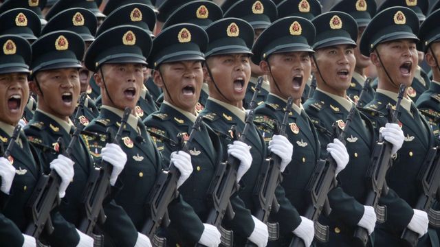 El desfile militar en el 70 aniversario de la República Popular de China.