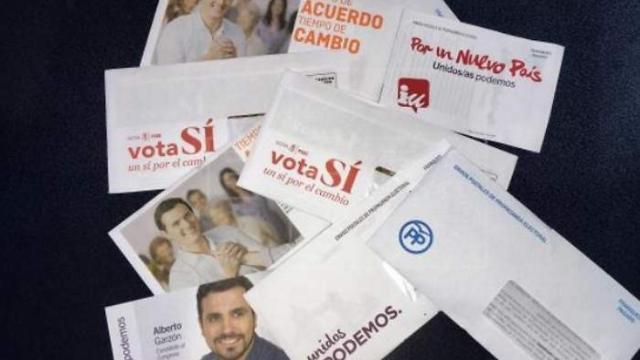 Sobres de propaganda electoral en las pasadas elecciones
