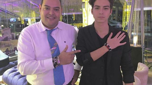 Ramos, con Selman Yousra, su representado, de quien ha difundido imágenes íntimas.