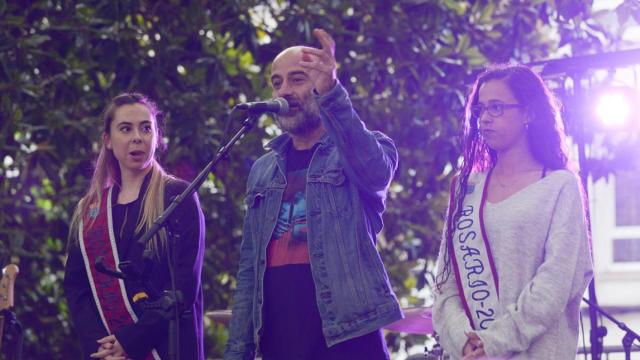 Reinas de la fiesta del Rosario 2018 junto a Fernando Esclusa