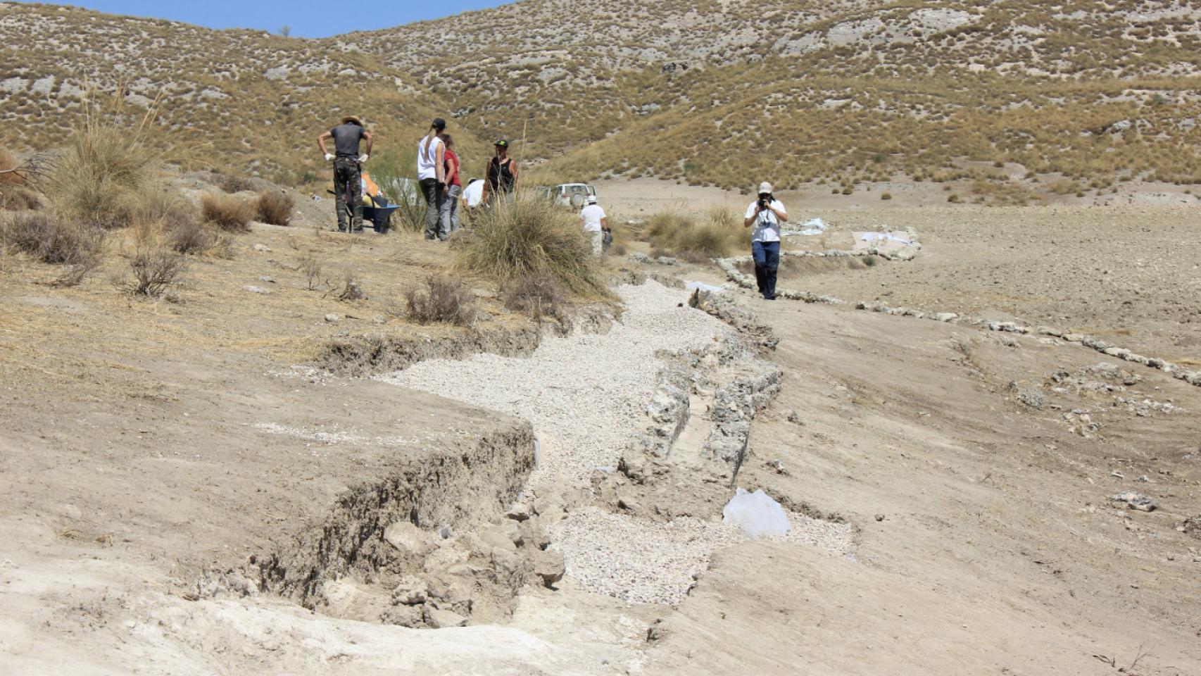 Imagen de archivo de una excavación en Caraca.