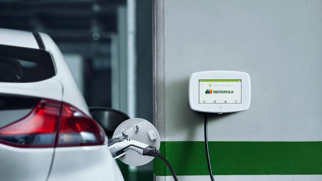 Punto de recarga de Iberdrola.