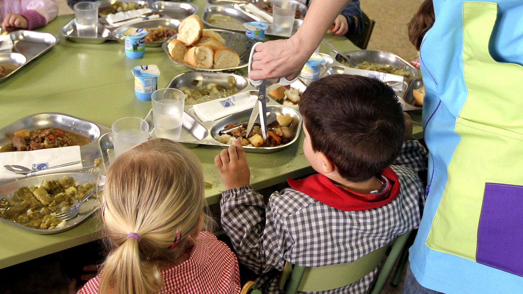 Un comedor escolar en una foto de archivo.