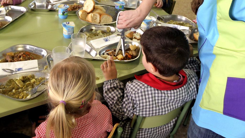 Un comedor escolar en una imagen de archivo