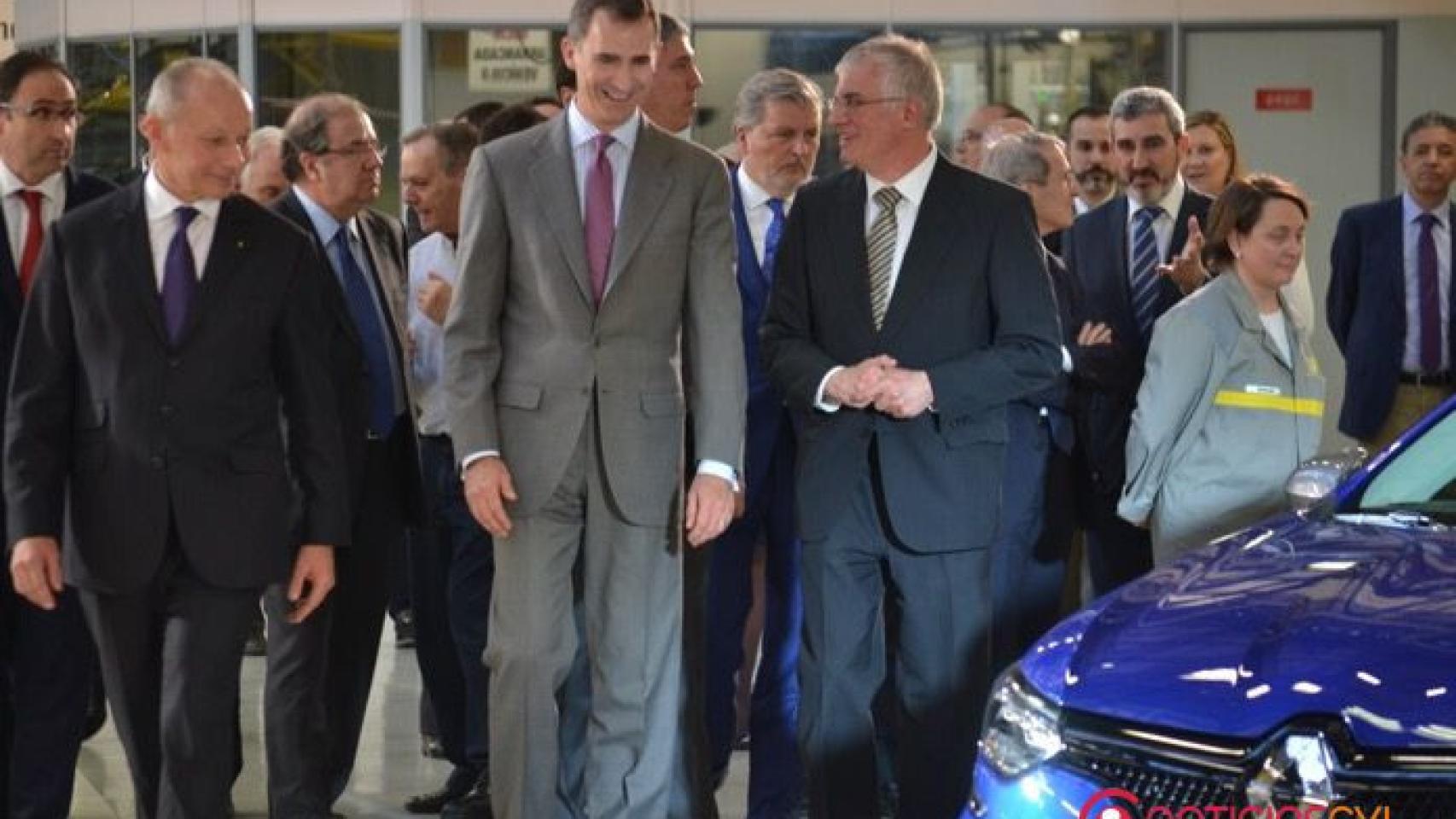 visita rey felipe palencia renault 15