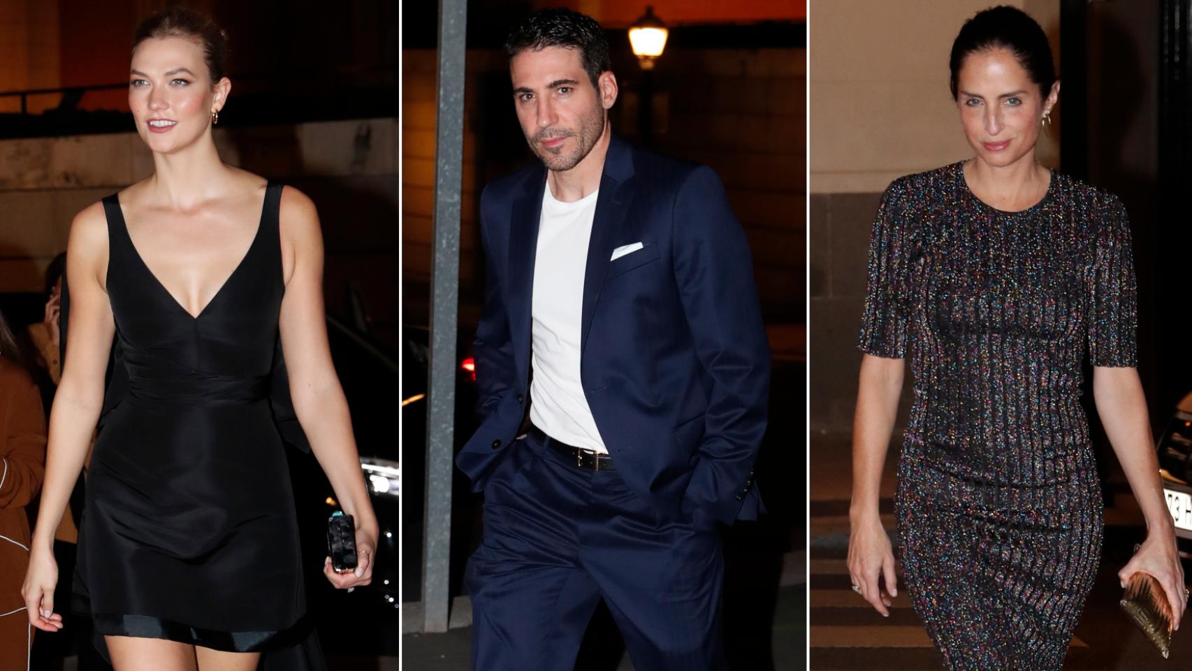 Karlie Kloss, Miguel Ángel Silvestre y Adriana Carolina Herrera en Madrid.