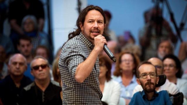 El líder de Unidas Podemos, Pablo Iglesias