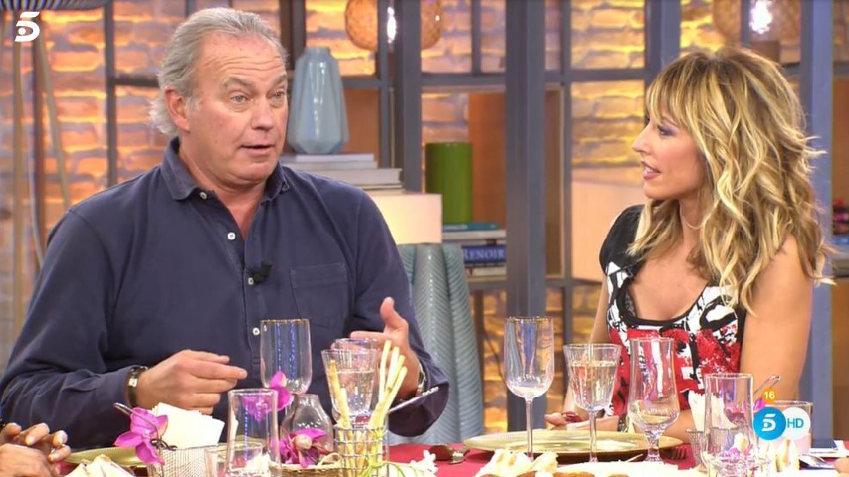 Bertín Osborne junto a Emma García en 'Viva la vida'.