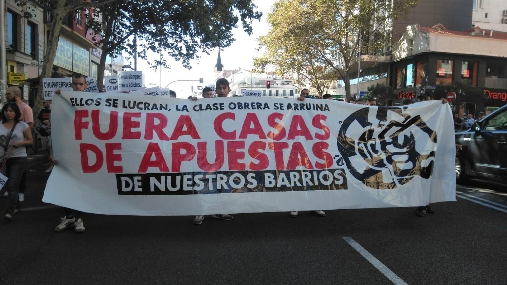 Imagen de la manifestación en Madrid.