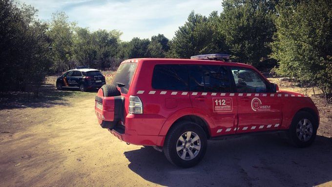 Vehículo de Emergencias Madrid 112 en el Parque de Butarque.