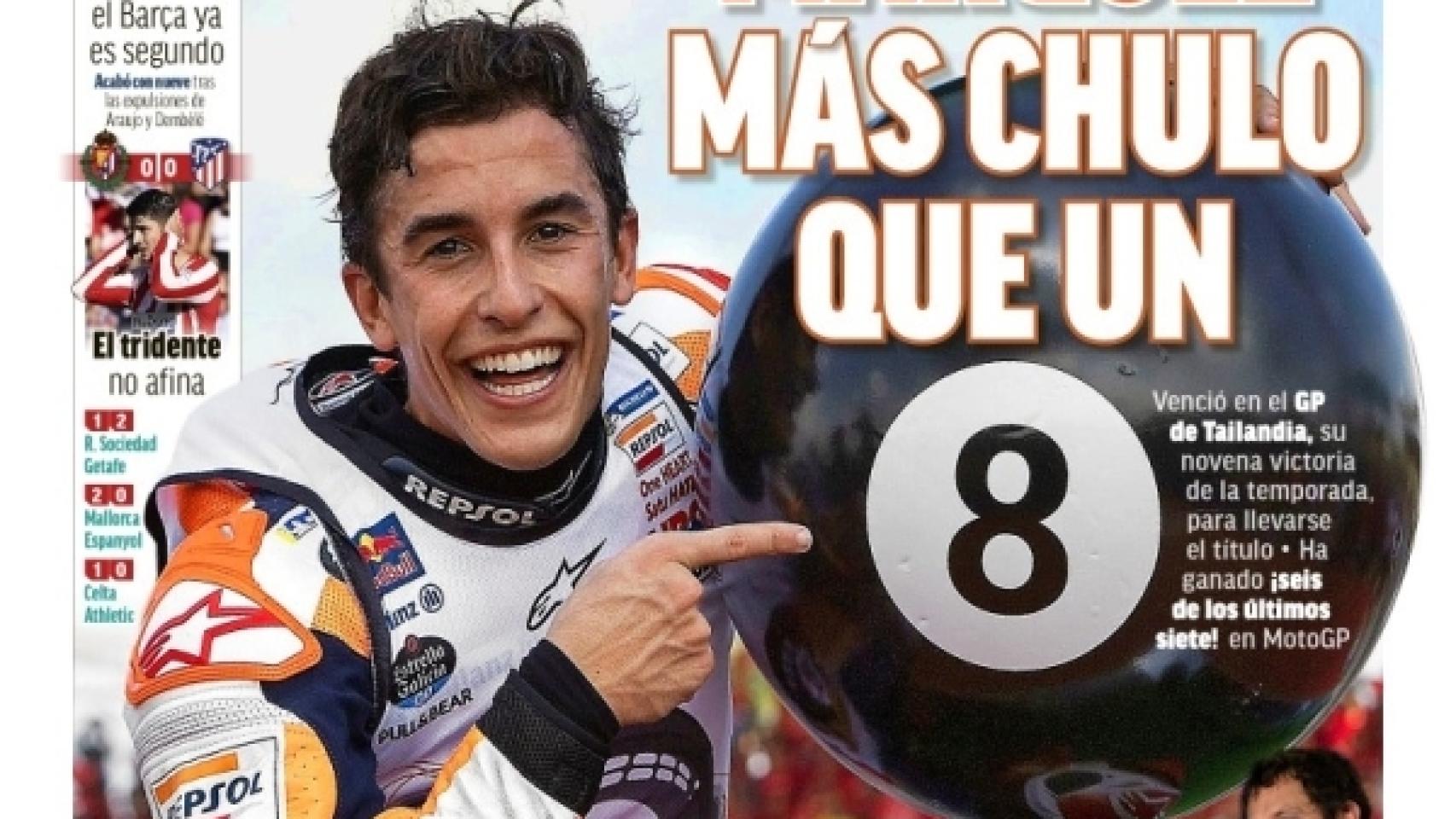 La portada del diario MARCA (07/10/2019)
