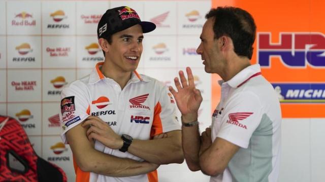Márquez y Puig en Honda