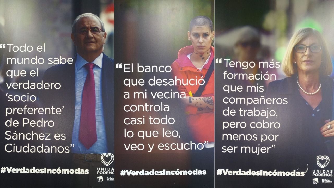 Verdades incómodas es el lema de Unidas Podemos para las elecciones del 10N