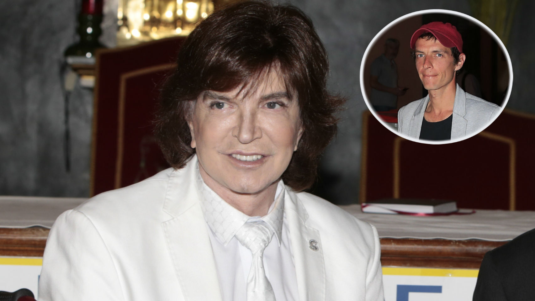 El cantante Camilo Sesto junto a su hijo 'Camilín' en montaje JALEOS.