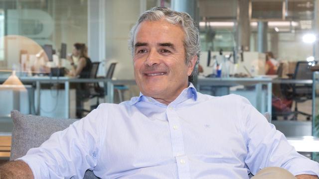 Iñaki Ereño, en un momento de la entrevista.