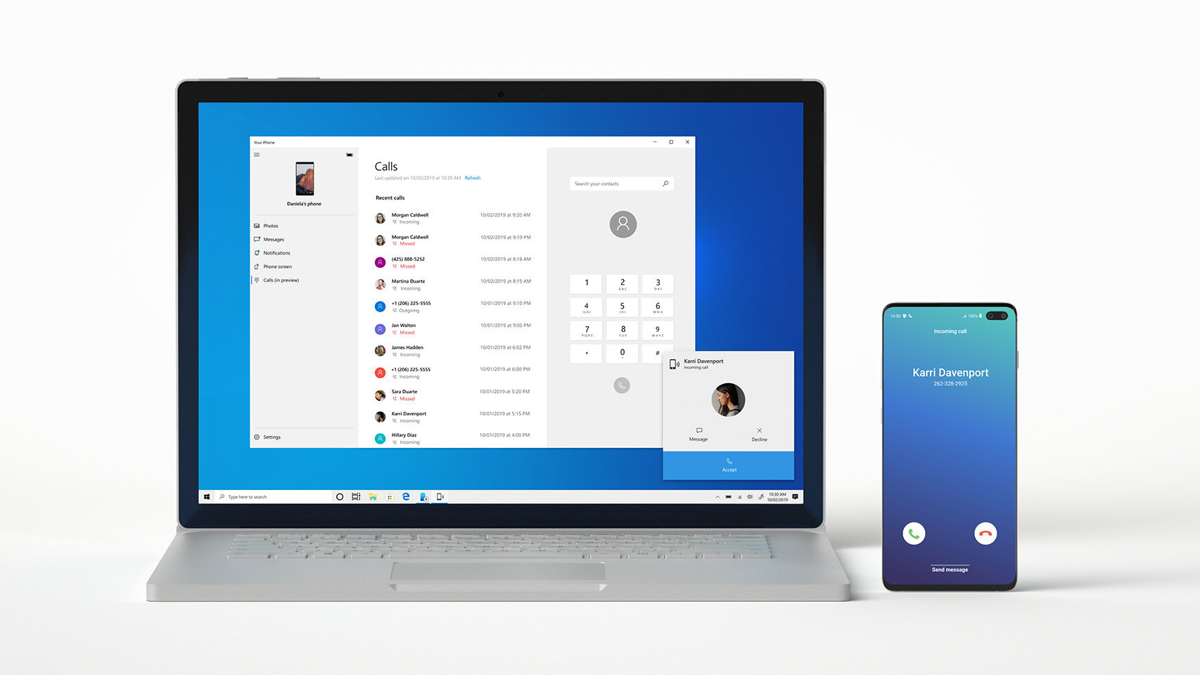 Windows te permitirá responder y hacer llamadas de teléfono en el PC