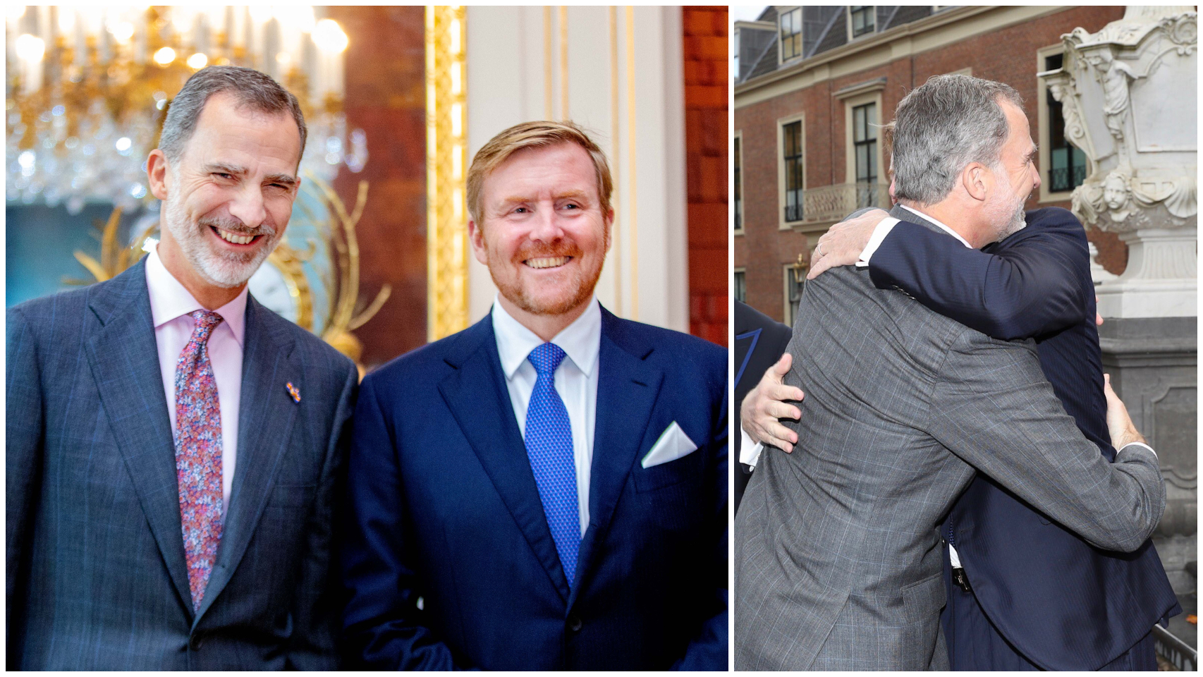 El rey Guillermo de Holanda y el rey Felipe VI en un montaje de JALEOS.