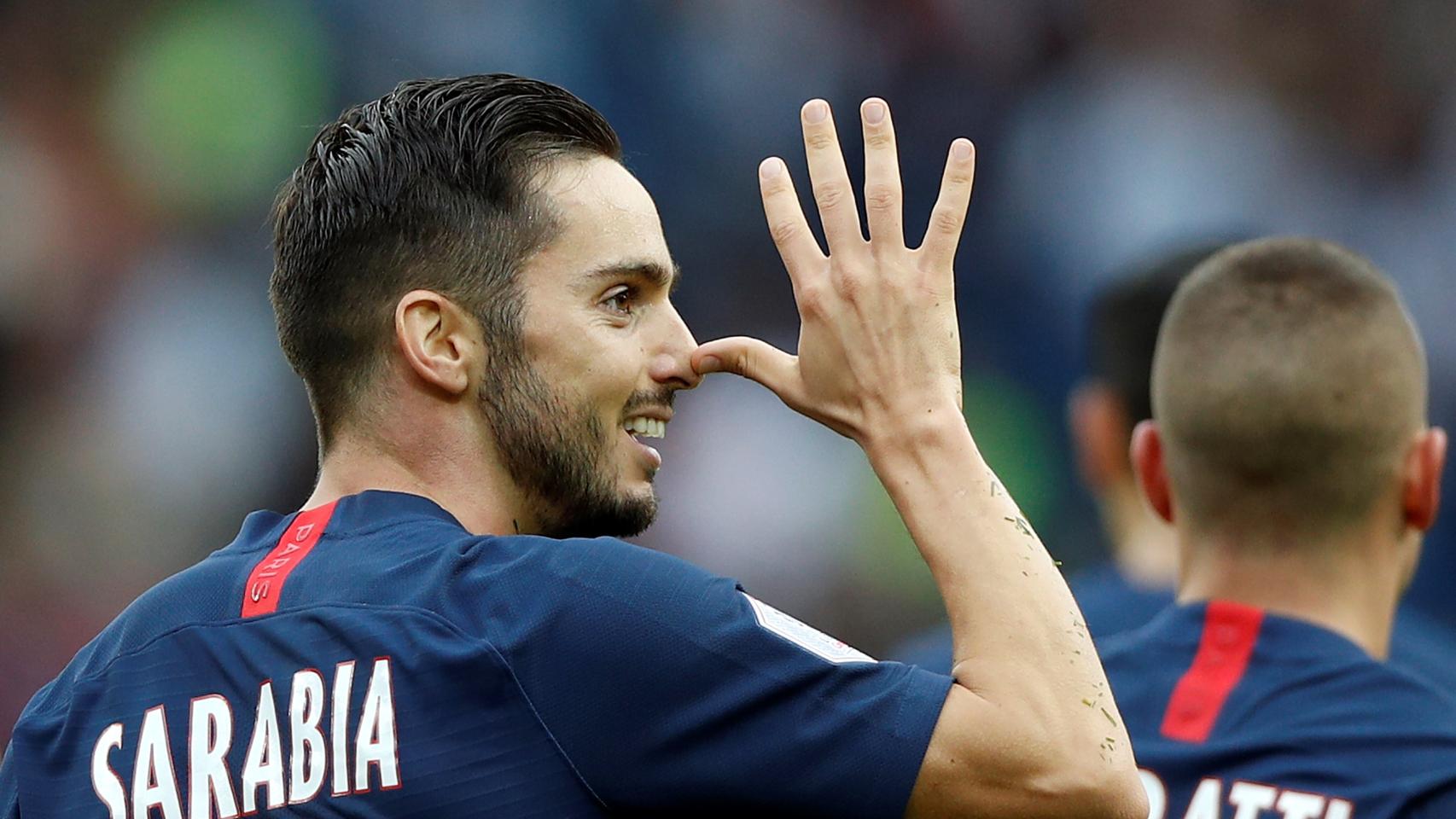 Sarabia con el PSG.