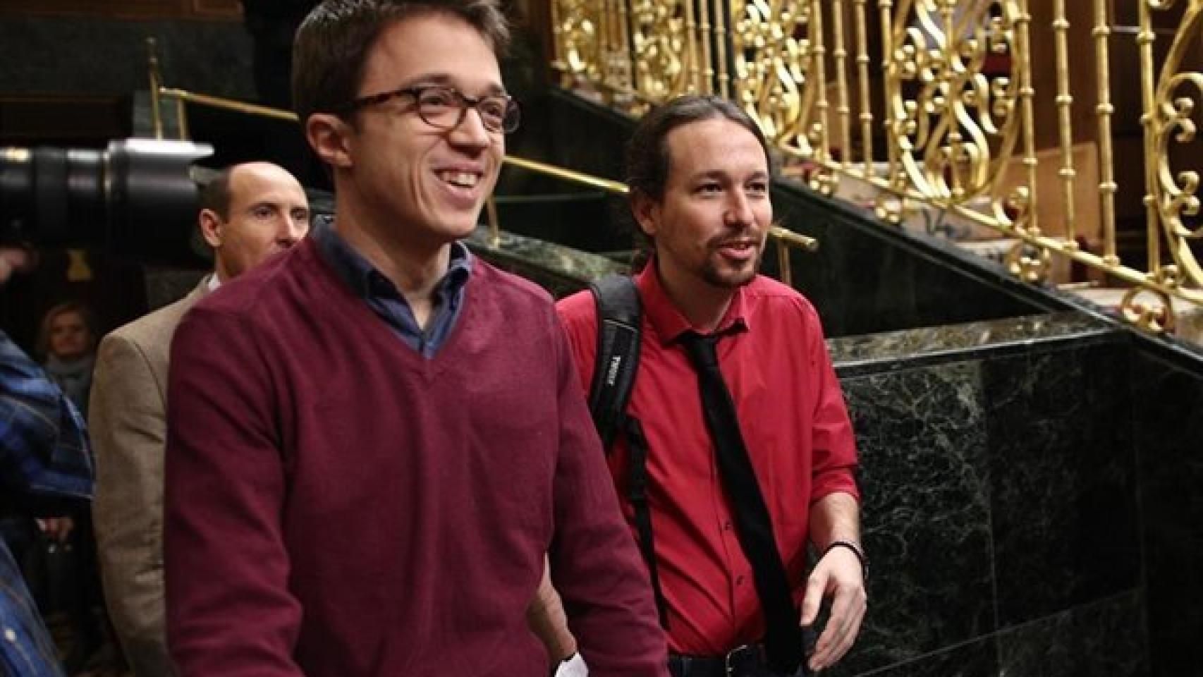 Errejón e Iglesias en el Congreso