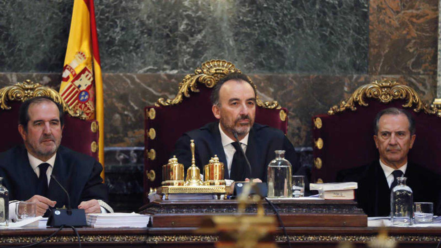 El magistrado del Tribunal Supremo Manuel Marchena durante el juicio del 'procés'.