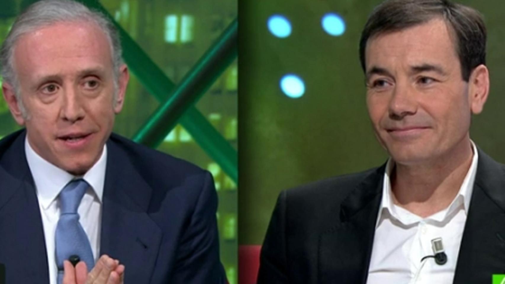 Eduardo Inda y Tomás Gómez en 'laSexta Noche'