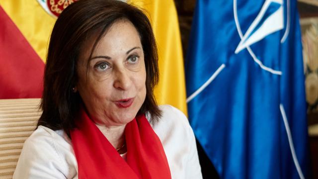 Margarita Robles recibe a EL ESPAÑOL en su despacho del Ministerio de Defensa.