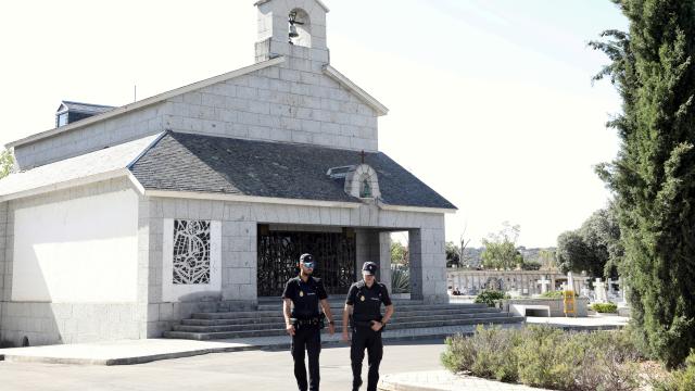 Panteón en el cementerio del cementerio del Pardo donde será reinhumado Franco.