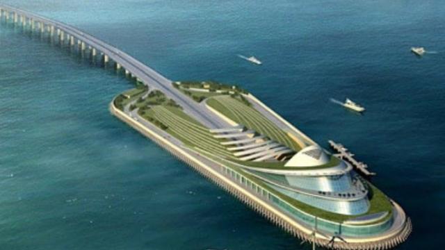 La isla central del túnel, según la empresa estatal china Touchstone