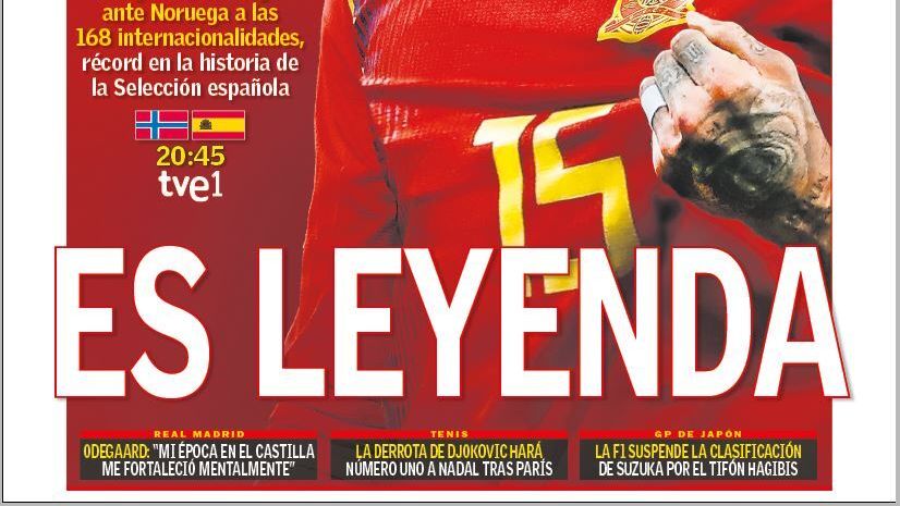 Portada diario As (12/10/2019)