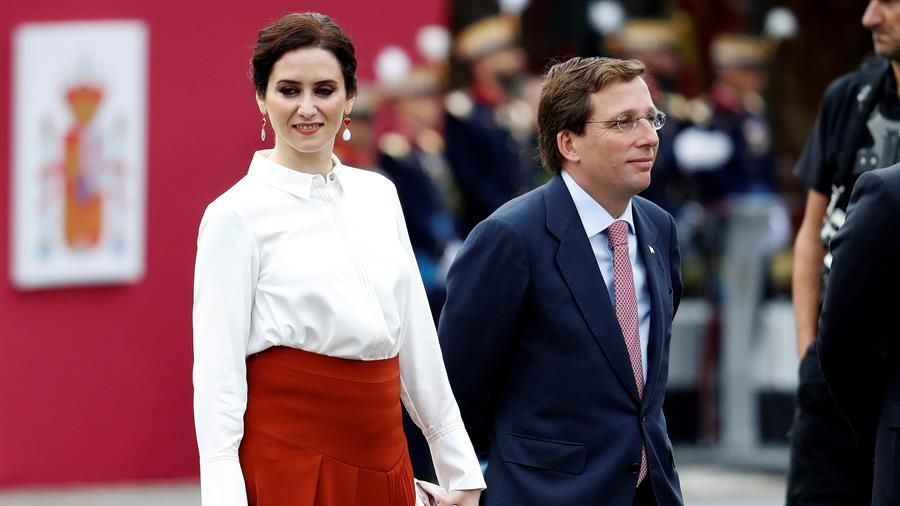 La presidenta de la Comunidad de Madrid, Isabel Díaz Ayuso, y el alcalde de la capital, José Luis Martínez-Almeida.