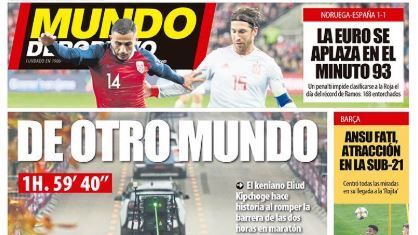 La portada del diario Mundo Deportivo (13/10/2019)