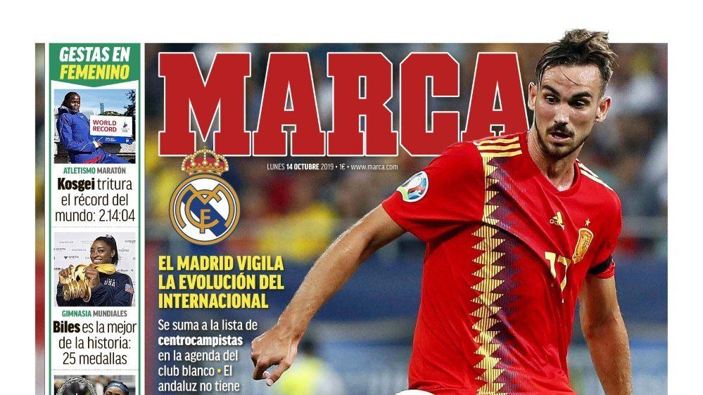 La portada del diario Marca (14/10/2019)