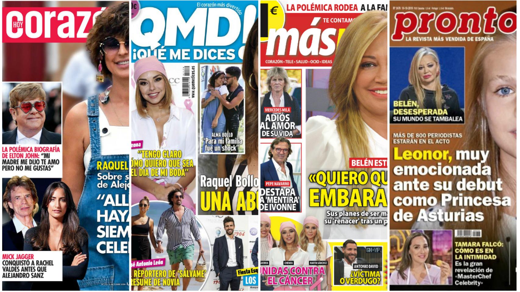 Portadas de las revistas.