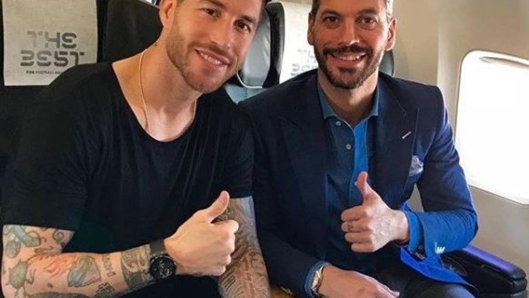 René Ramos y Sergio Ramos. Foto: Twitter (@ReneRamos)